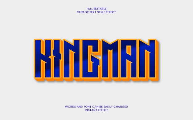 Kingman Text Effect