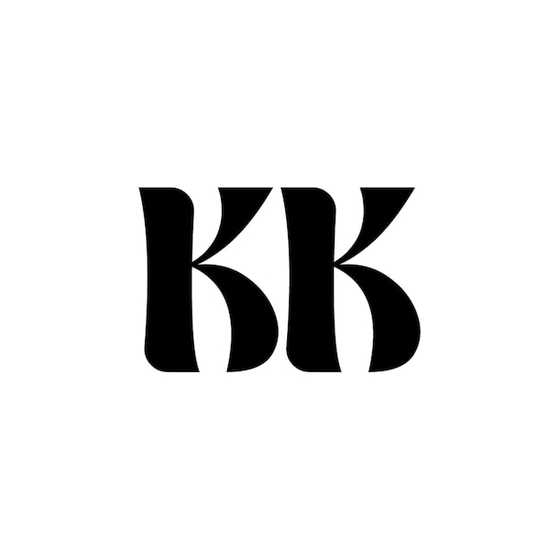 kk monogram logo design letter text name symbol monochrome logotype alphabet character simple logo