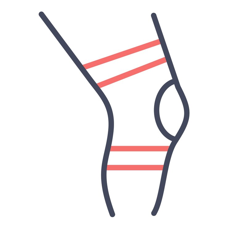 Vector kneepad vector illustration style
