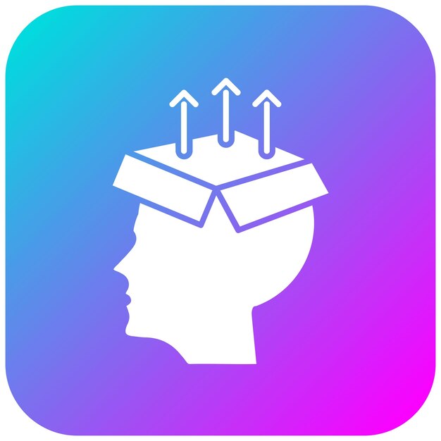Knowledge Extraction vector icon Can be used for Data Analytics iconset