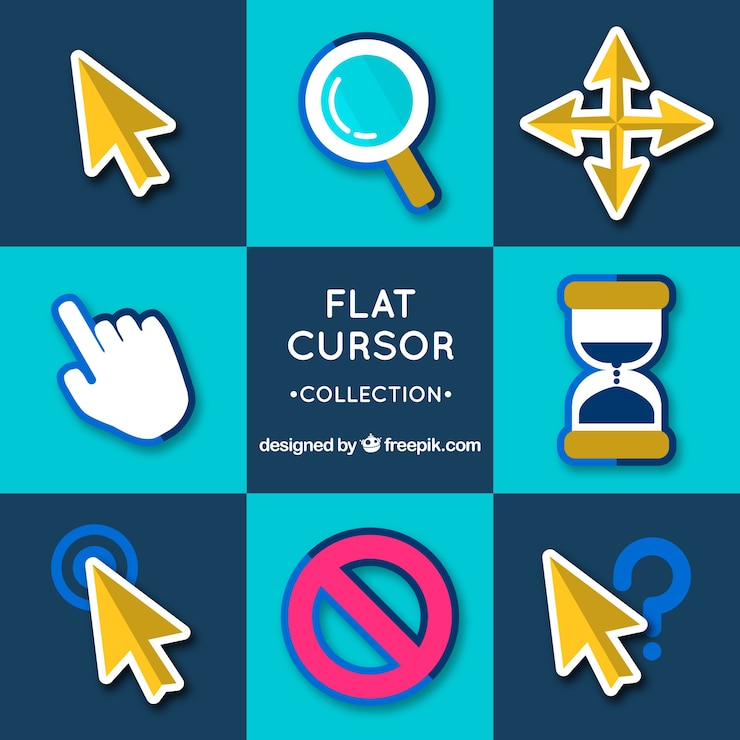 Vector koleksi kursor kreatif