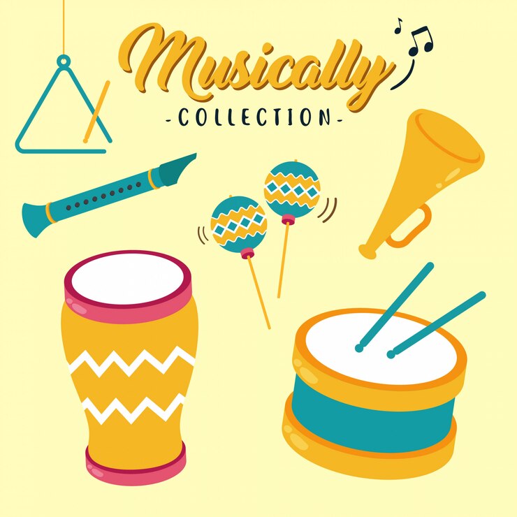 Vector koleksi ornamen musik keren