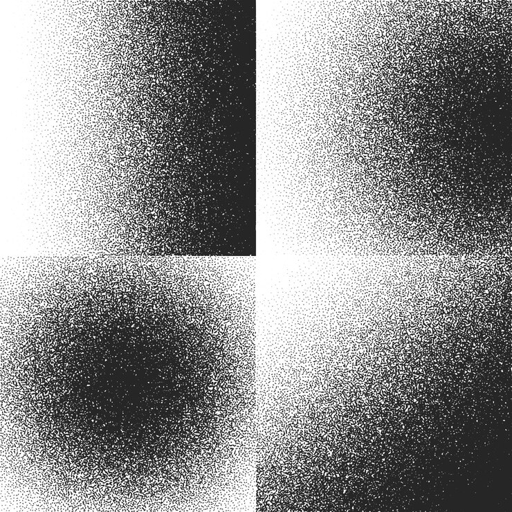 Vector koleksi tekstur halftone