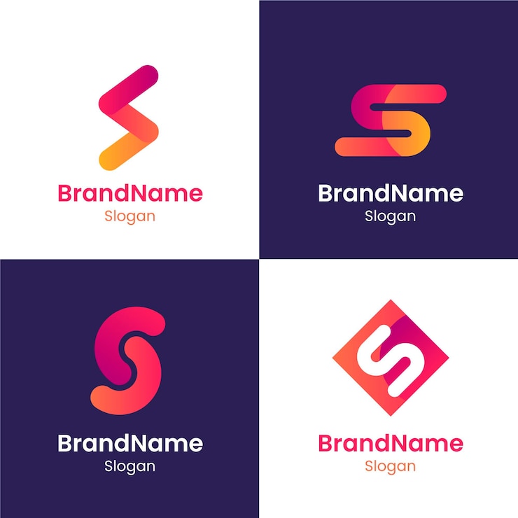 Vector koleksi template logo desain datar s