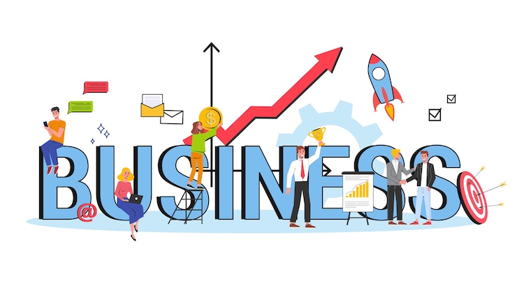 Vector konsep bisnis. ide tentang strategi dan pencapaian dalam kerja tim