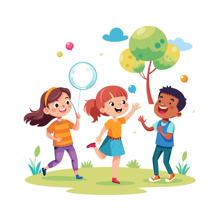 Konsep ilustrasi vektor momen anak-anak