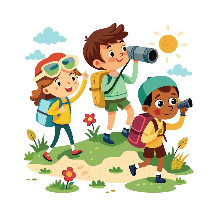 Konsep ilustrasi vektor momen anak-anak