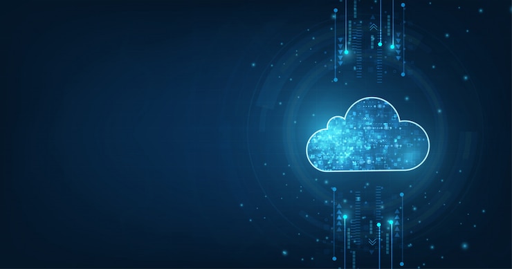 Vector konsep komputasi awan
