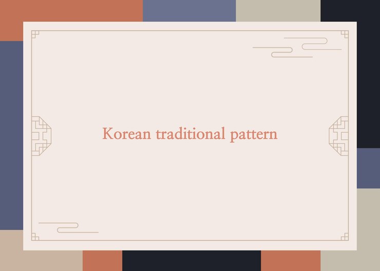 Vector korean tradition pattern