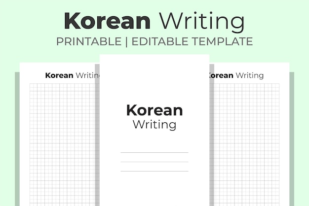 korean writing kdp interior
