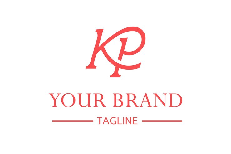 Vector kp logo design