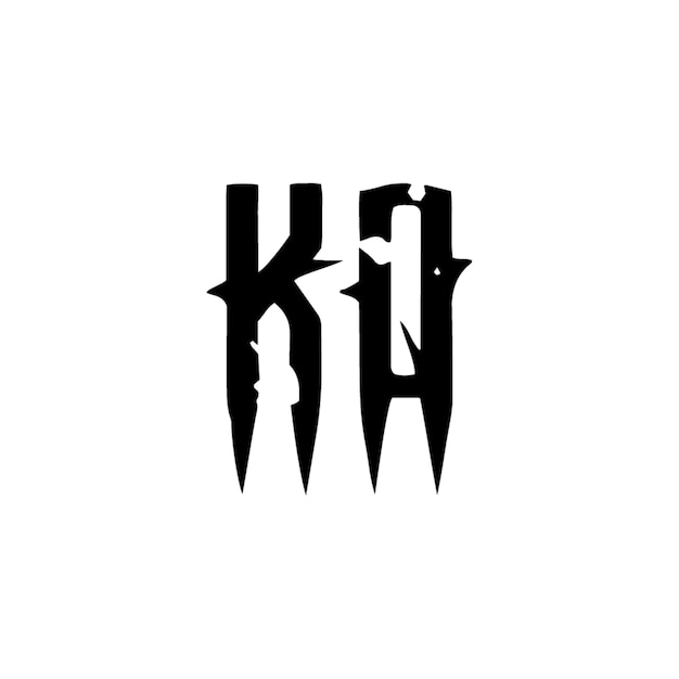 KQ monogram logo design letter text name symbol monochrome logotype alphabet character simple logo