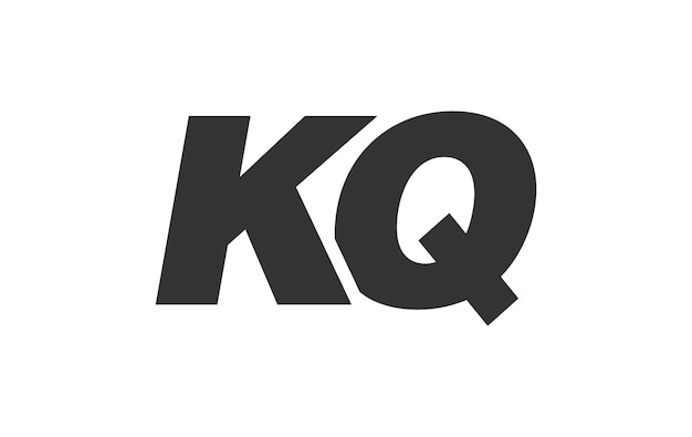 KQ Techno Editable Font Logo For Corporate Branding Bold Futuristic Design With Unique Typographic Ideas Minimal Custom Type And Dynamic Letter