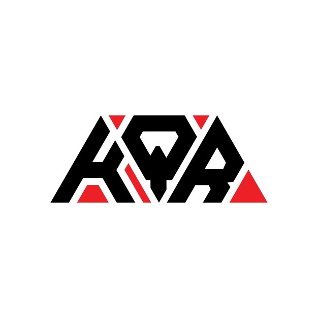 kqr triangle letter logo design with triangle shape kqr triangle logo design monogram kqr triangle vector logo template with red color kqr triangular logo simple elegant and luxurious logo kqr
