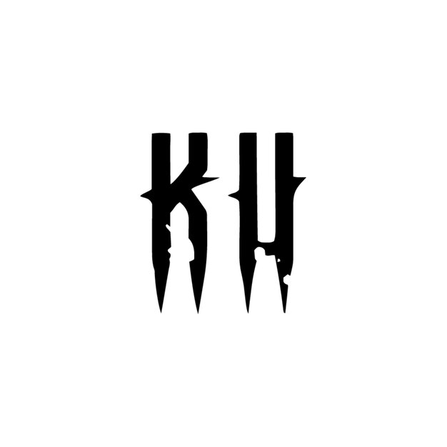 ku monogram logo design letter text name symbol monochrome logotype alphabet character simple logo