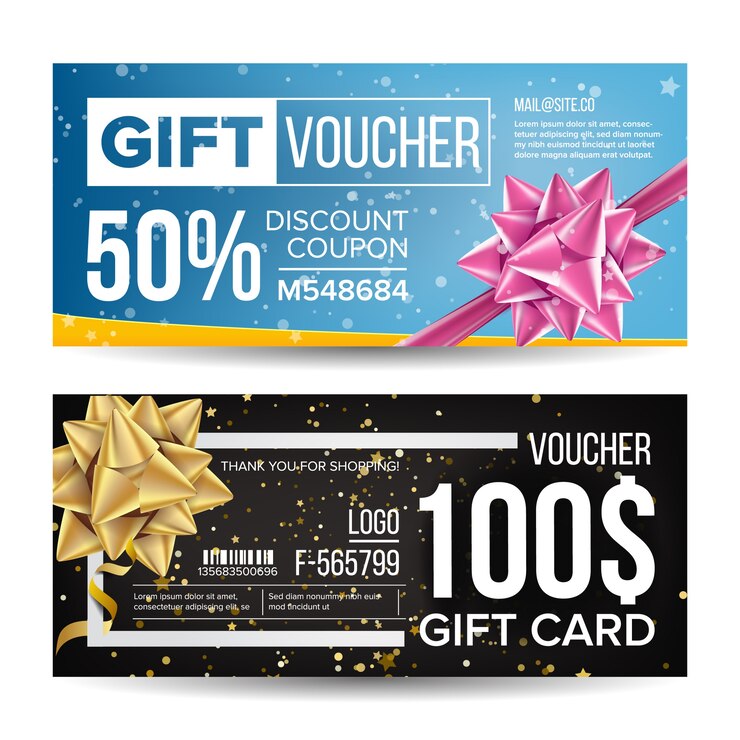 Vector kupon voucher