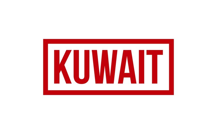 Vector kuwait rubber stamp seal vector