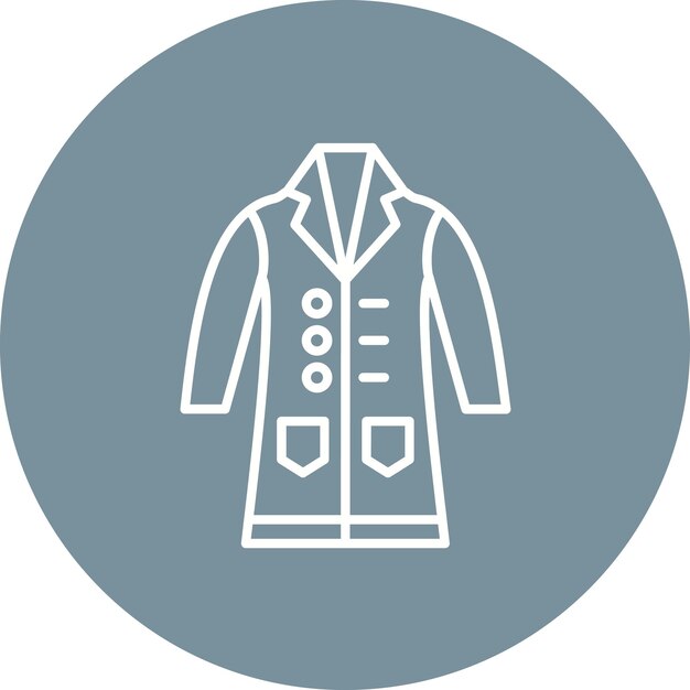 lab coat icon vector image can be used for clothes