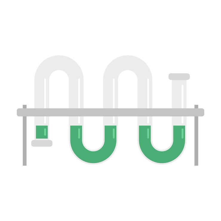 Vector lab pipe icon flat illustration of lab pipe vector icon isolated on white background