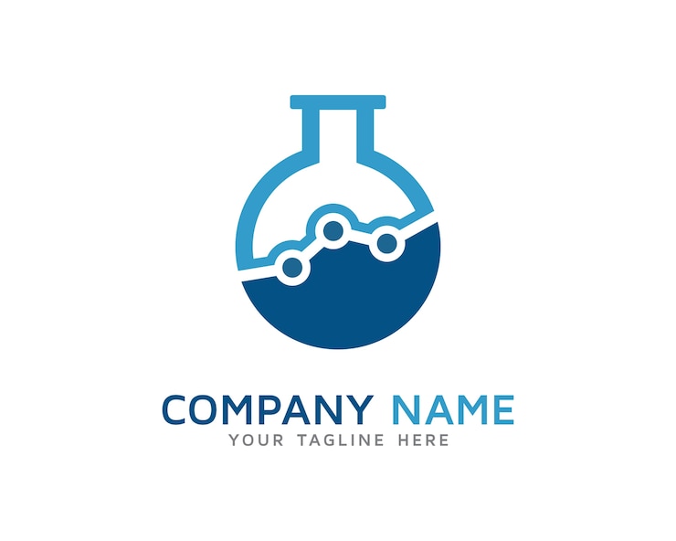 Vector lab statistic logo design
