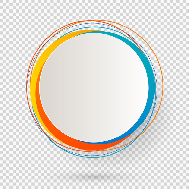 Label blank template white background and Blurry gradient with lines circle ring Vector illustration EPS 10 Modern design editable layout title page for new product newsletters web banners