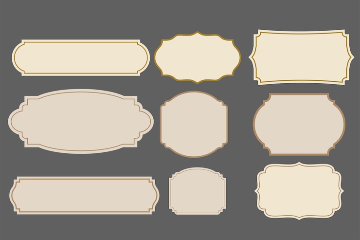 Vector label vintage collect