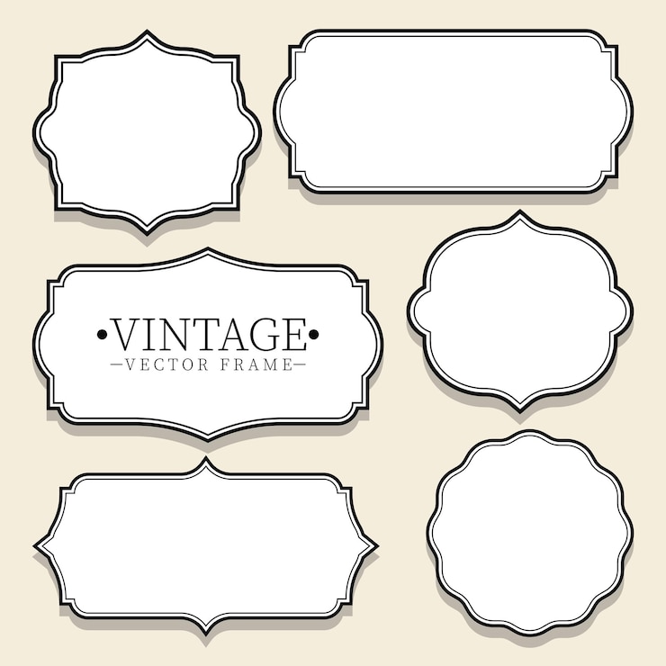Vector label vintage