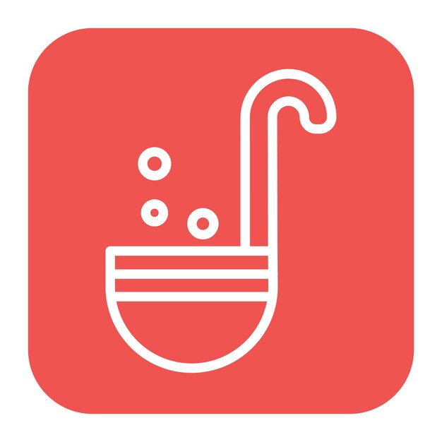 ladle icon vector image can be used for science