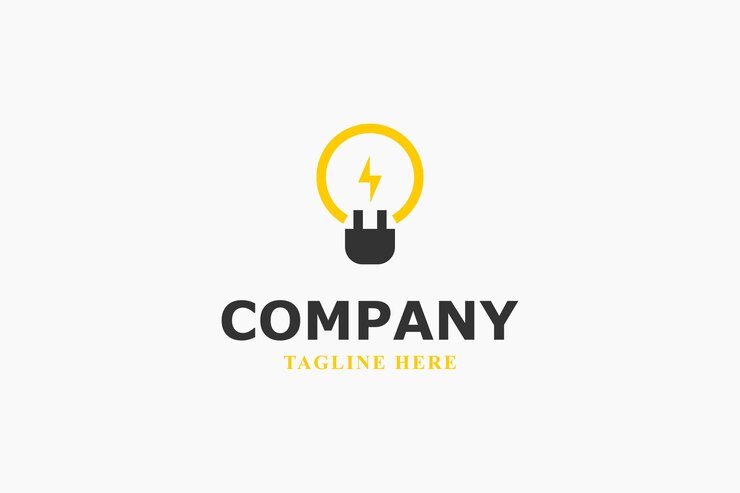lamp and clean energy modern logo