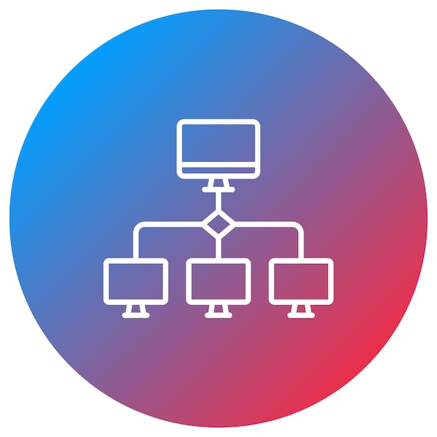 lan icon vector image can be used for computer science