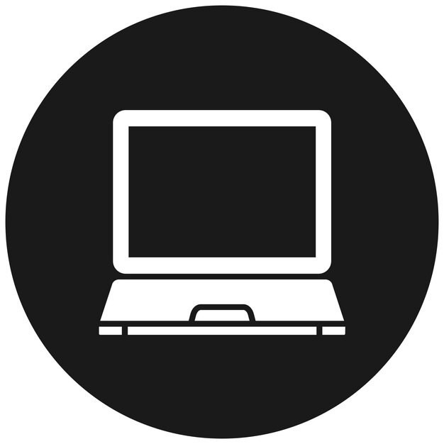 Laptop vector icon Can be used for Computer and Hardware iconset