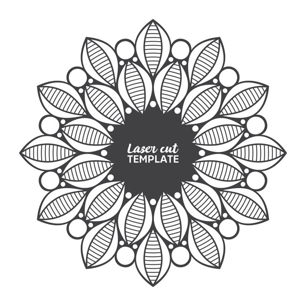 Laser cutting mandala