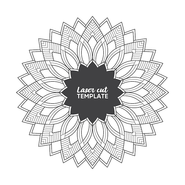 Laser cutting mandala