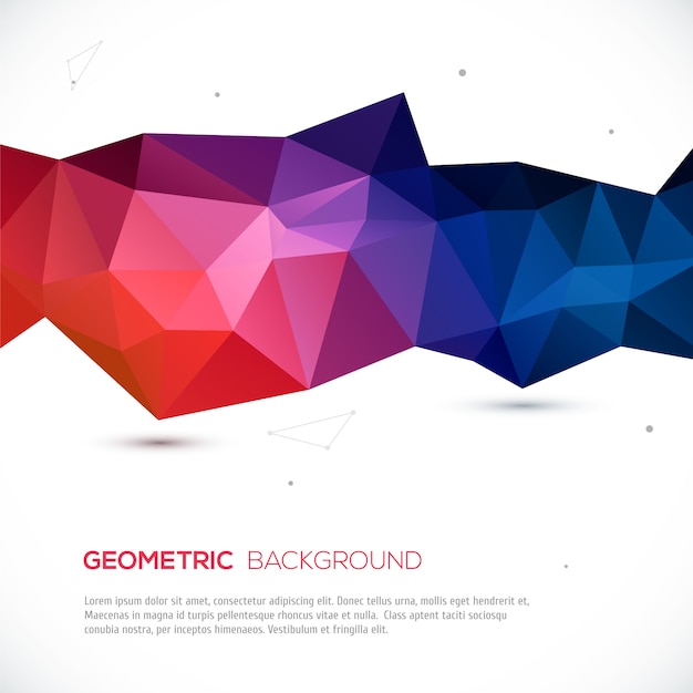 Latar belakang abstrak 3D geometris warna-warni.