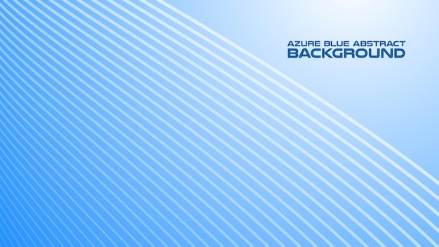 Latar belakang abstrak Biru Azure dengan garis lengkung untuk latar atau presentasi