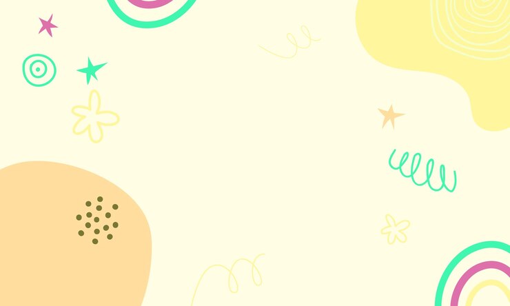 Vector latar belakang abstrak desain datar digambar tangan