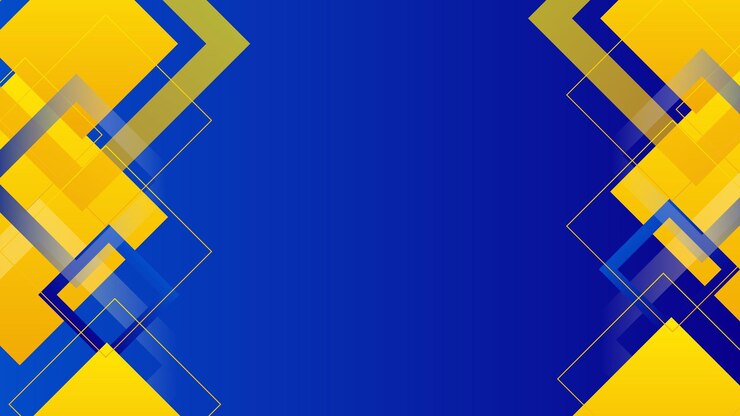 Vector latar belakang abstrak modern warna biru dan kuning. desain latar belakang abstrak warna kuning dan biru