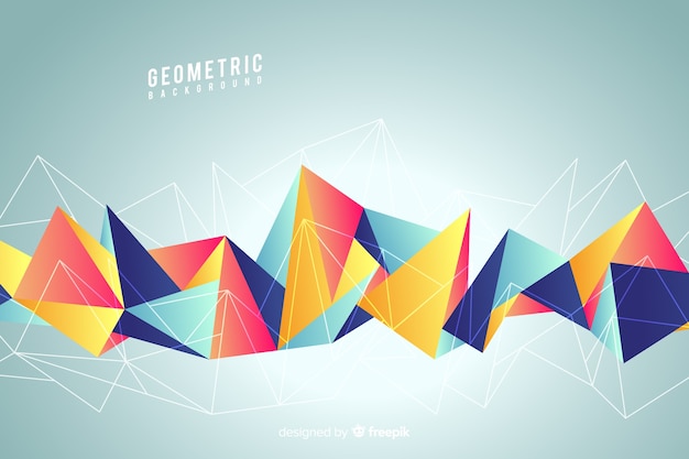 Latar belakang bentuk geometris gradien