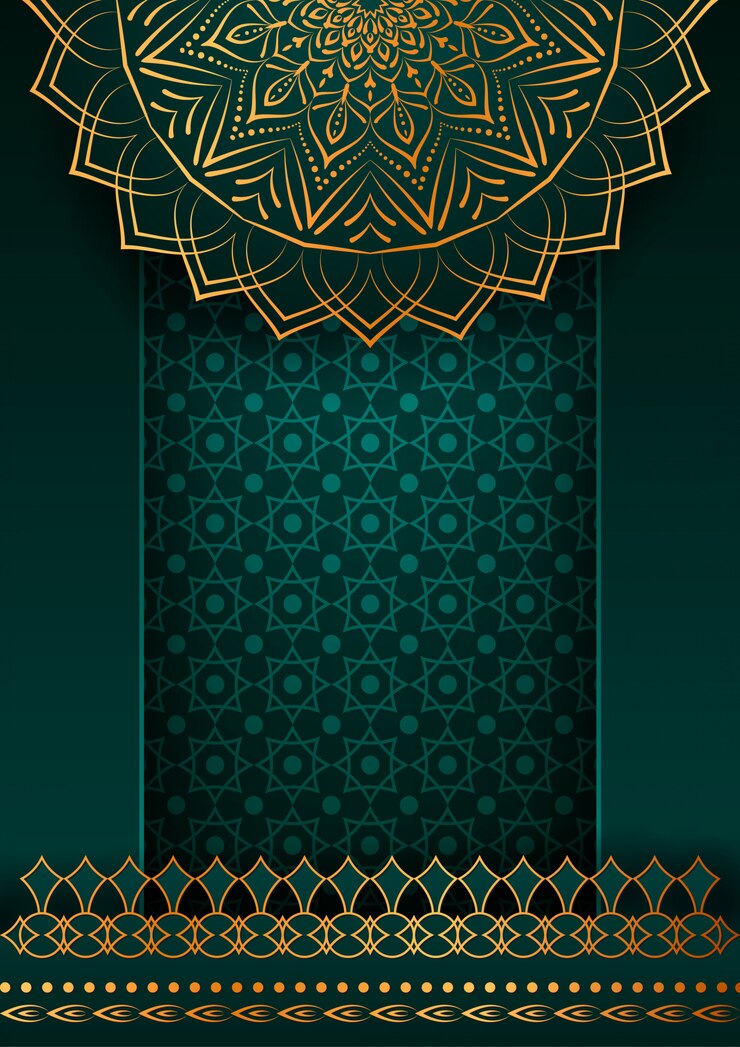 Latar belakang dekoratif dengan mandala mewah yang elegan