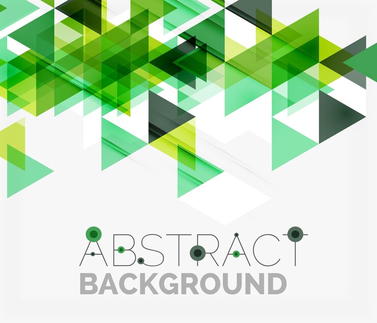 Vector latar belakang geometris abstrak segitiga yang tumpang tindih modern