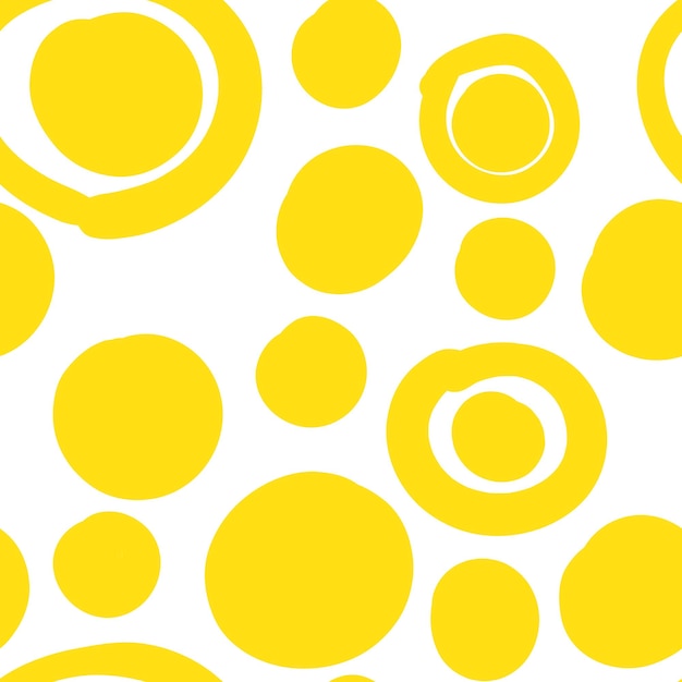 Latar belakang geometris dengan lingkaran tidak rata. Pola mulus bulat abstrak. Titik warna-warni yang digambar tangan