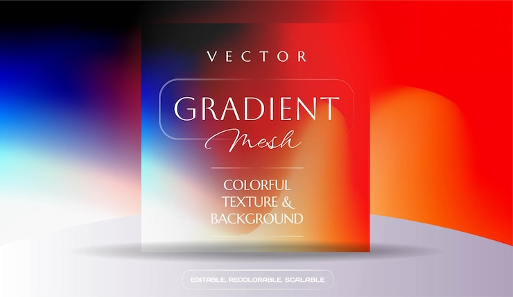 Vector latar belakang gradien mesh