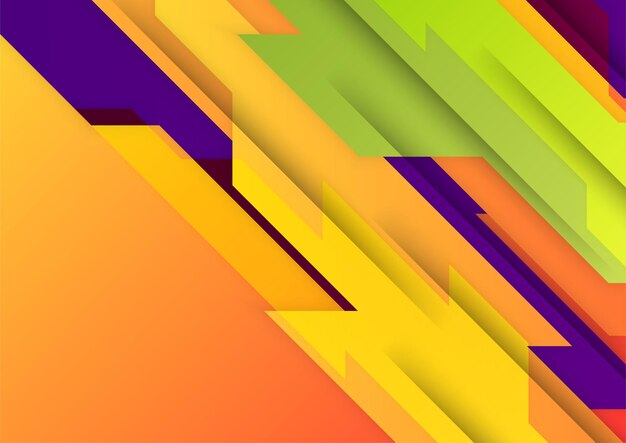 Latar belakang gradien vektor geometris berwarna-warni abstrak