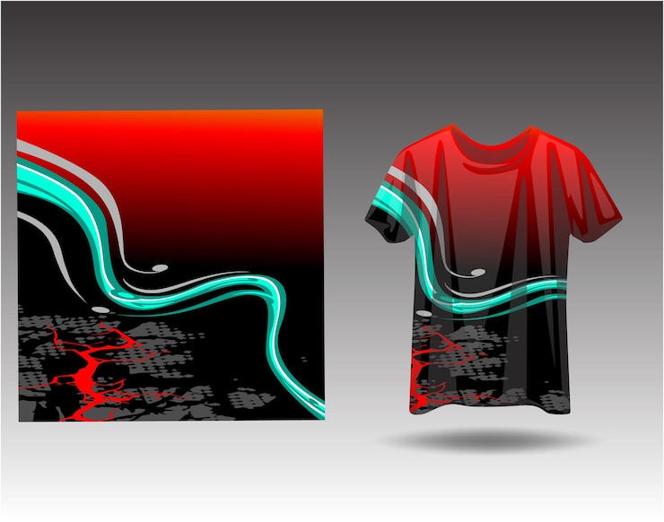 Latar belakang grunge kaos olahraga untuk tim jersey ekstrem balap sepeda sepak bola gaming