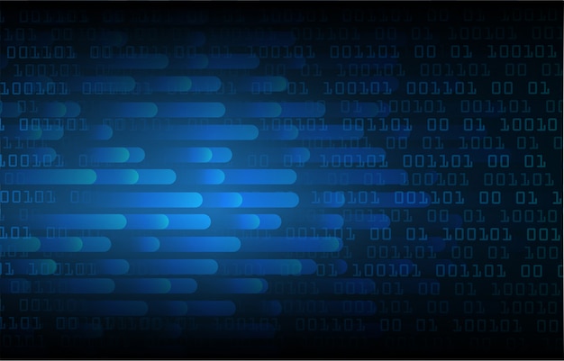 Latar belakang konsep teknologi masa depan sirkuit cyber biru