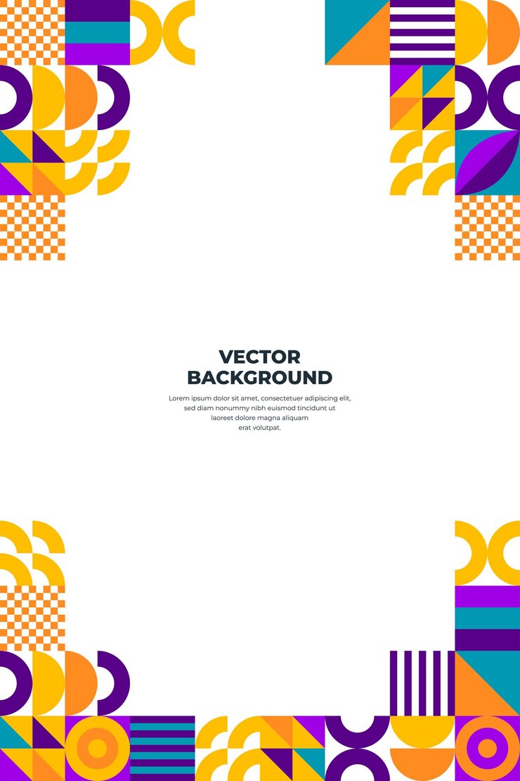 Vector latar belakang mosaik bentuk geometris