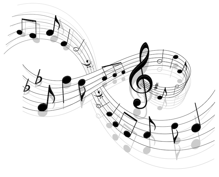 Vector latar belakang musik