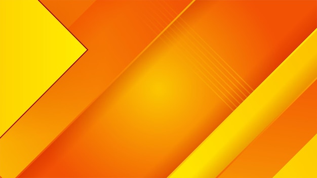 Latar belakang oranye dan kuning minimalis abstrak dengan konsep gradien geometris kreatif dan minimal untuk banner poster gambar konsep halaman arahan