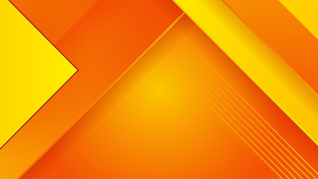 Latar belakang oranye dan kuning minimalis abstrak dengan konsep gradien geometris kreatif dan minimal untuk banner poster gambar konsep halaman arahan