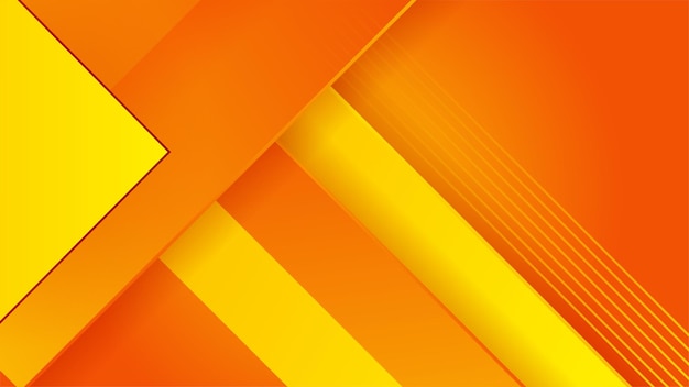 Latar belakang oranye dan kuning minimalis abstrak dengan konsep gradien geometris kreatif dan minimal untuk banner poster gambar konsep halaman arahan